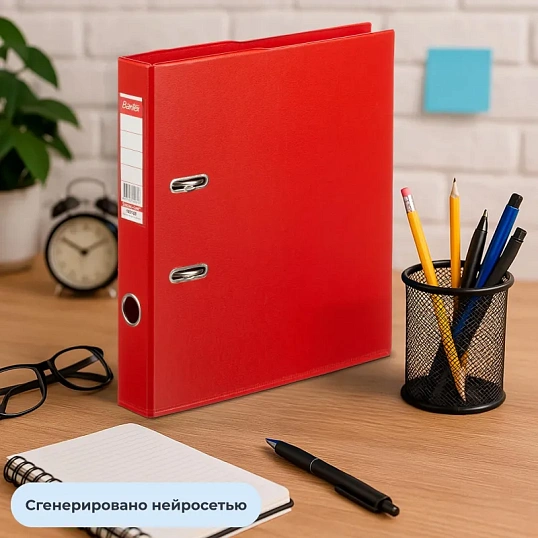 Папка-регистратор Strong Line 50мм, красный,ПБП2, карм.кор