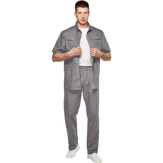 Костюм для клининга муж. У26 КБР серый 58 (174-182)