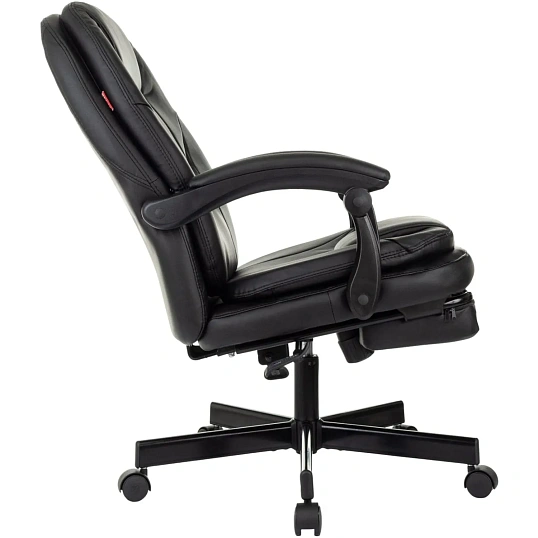 Кресло VB_EChair 668 PU P черный эко.кожа подст.для ног