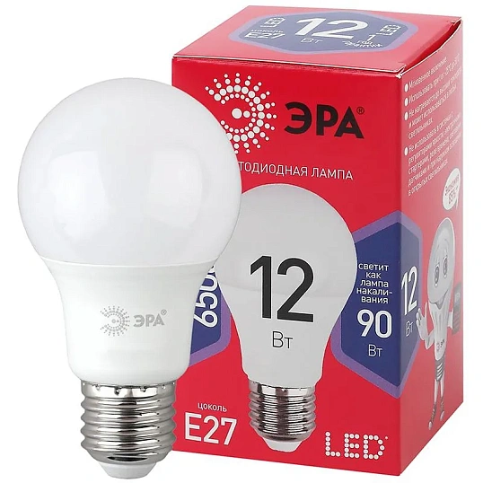 Лампа светодиодная ЭРА LED A60-12W-865-E27 R 12Вт Е27 6500К Б0045325