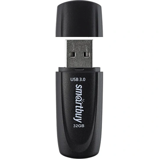 Флеш-память Smartbuy UFD 3.0/3.1 32GB Scout Black (SB032GB3SCK)