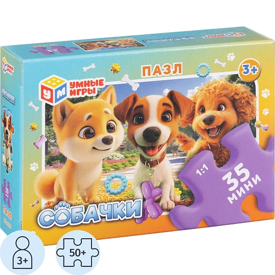 Пазл микс №13, классические в коробке. 35 эл-тов. Умные игры 32шт/уп