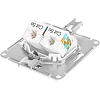Розетка компьютерная 2-м AtlasDesign RJ45 кат.5E механизм бел. SE ATN000185