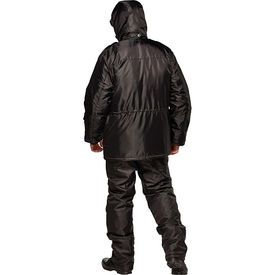 Костюм зимний Охранника с п/к черный (р.60-62) 170-176