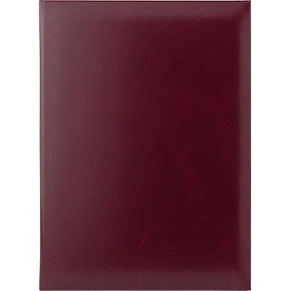 Папка адресная бумвинил, бордо, А4