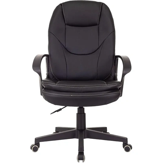 Кресло VB_EChair 668LT PU черный эко.кожа крестов. пластик