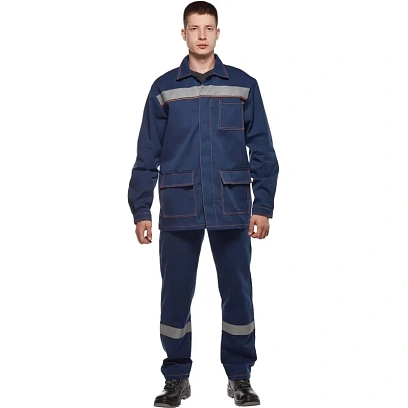 Костюм рабочий летний м л28-КПК с СОП т.син 44-46/158-164(Арсенал-СП)