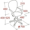 Кресло VB_Echair-330 ТC ткань черный пластик