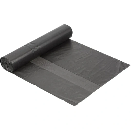 Мешки для мусора ПВД 35л 20мкм 30шт/рул черные 50x64см