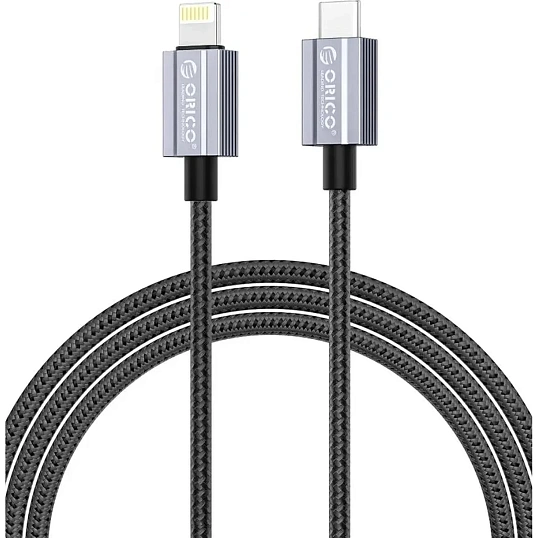 Кабель ORICO USB-C/Lightning, 29 Вт, 1,5 метра, черный