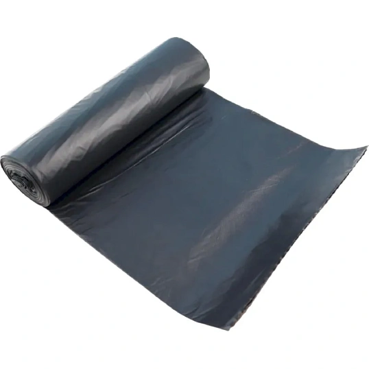Мешки для мусора ПВД 120л 30 мкм черные 68х105см 10шт/рул Элементари
